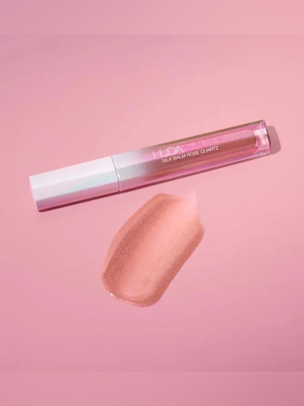 Huda Beauty Silk Balm Rose Quartz Illuminating Lip Balm “Love Stone” (BNIB)